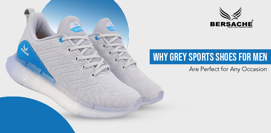 Grey Sports Shoes for Men, Men's Sports Shoes