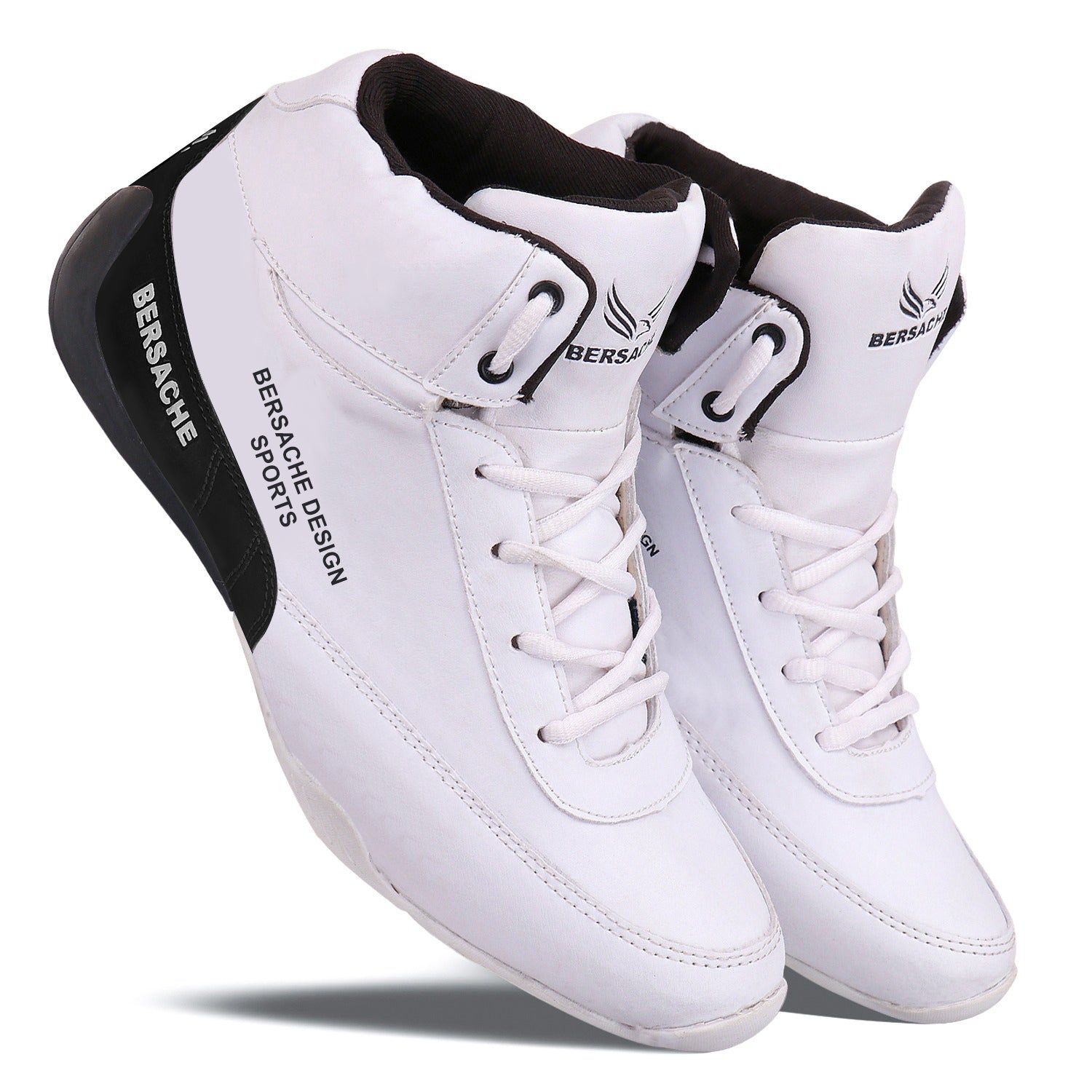 Bersache Running Sports Shoes For Men (White-9016)