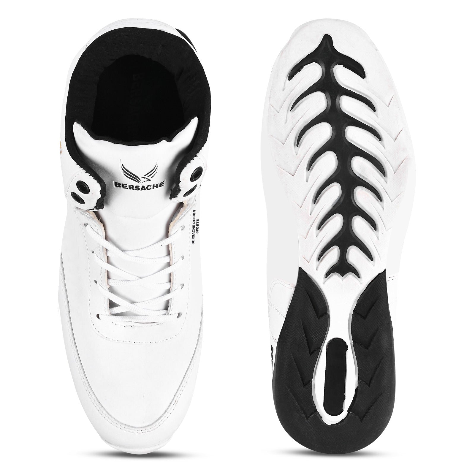 Bersache Casual Sneaker Shoes For Men (White - 9016)