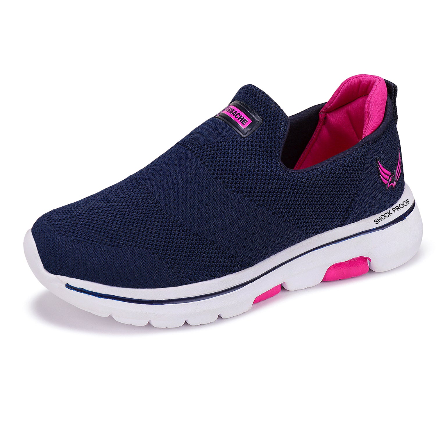 Bersache Sports Running Shoes For Women (Navy Blue)- 7059