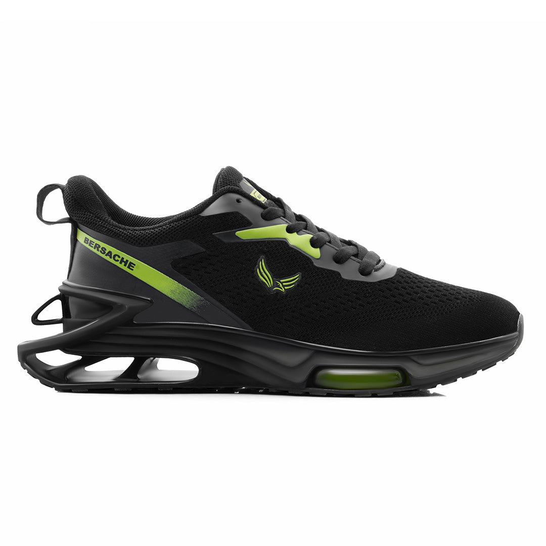 Bersache Premium Sports ,Gym, Trending Stylish Running Shoes For Men (9195-Black).