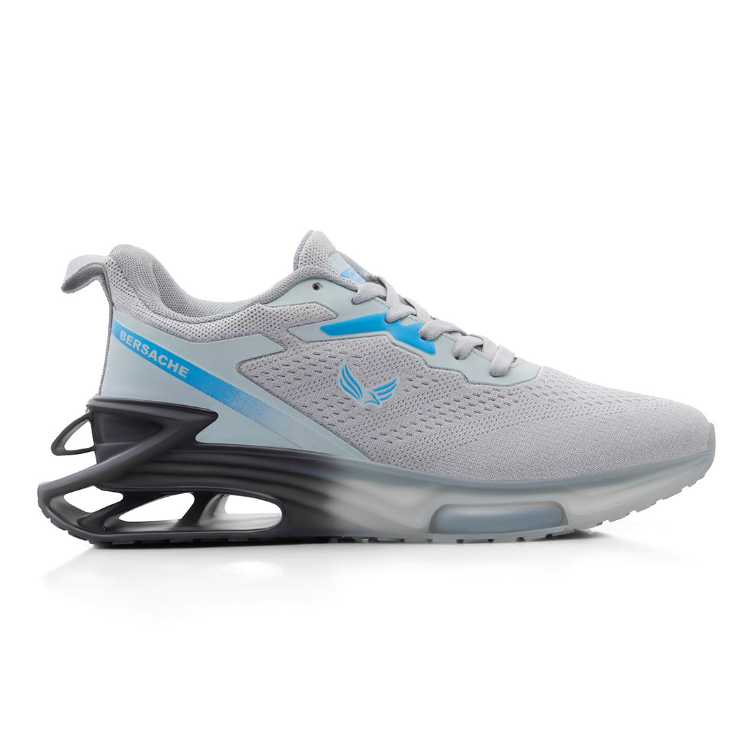 Bersache Premium Sports ,Gym, Trending Stylish Running Shoes For Men (9194-Grey).