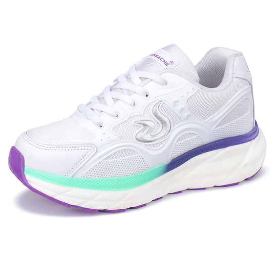 Bersache Premium Sports ,Gym, trending Stylish Running shoes for Women (9105-White)