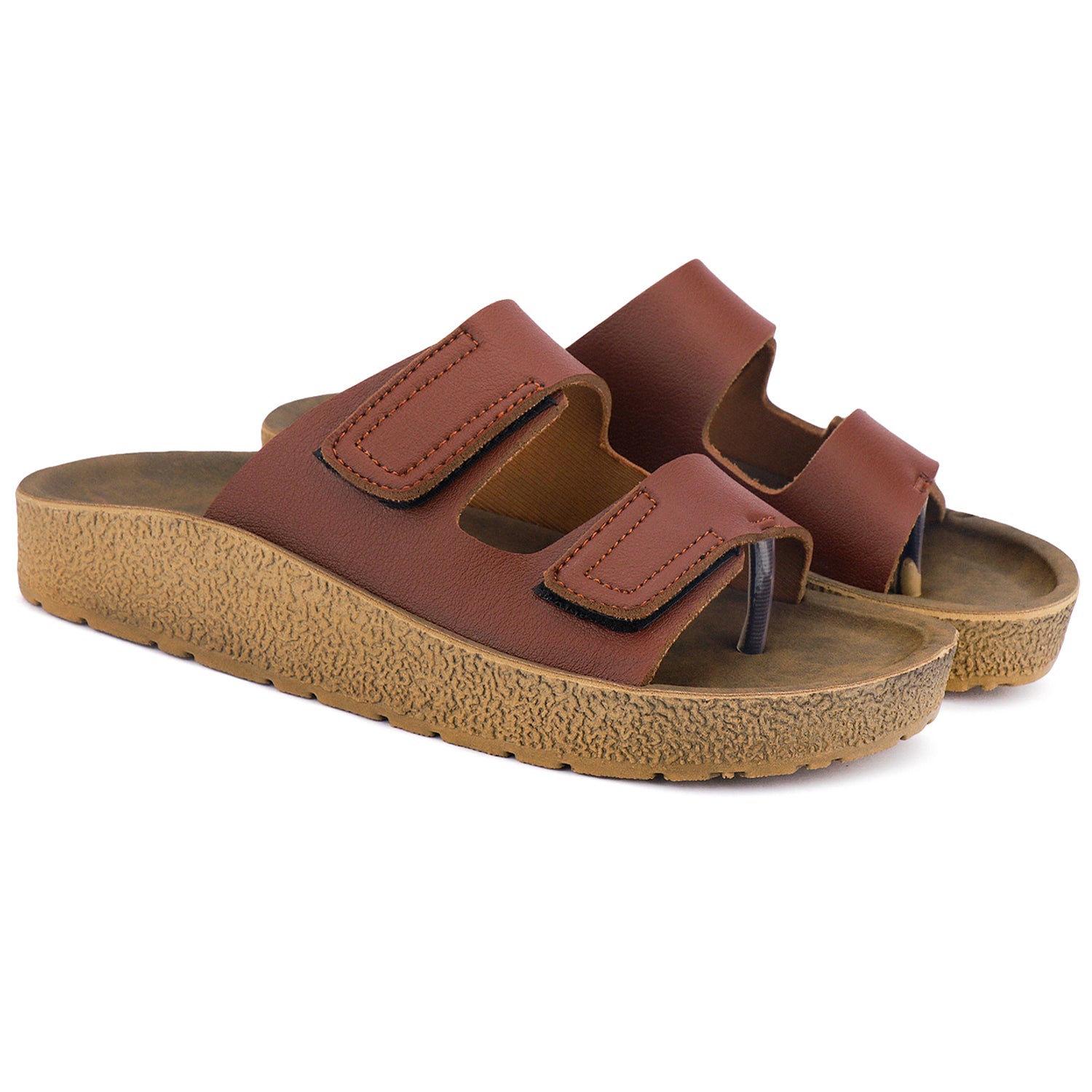 Bersache Extra Soft Classic Casual with Back Strap Regular wear with Ultra Soft & Flexibility Technology Flip-Flop for Men's/ Boy's-(Brown-6221)