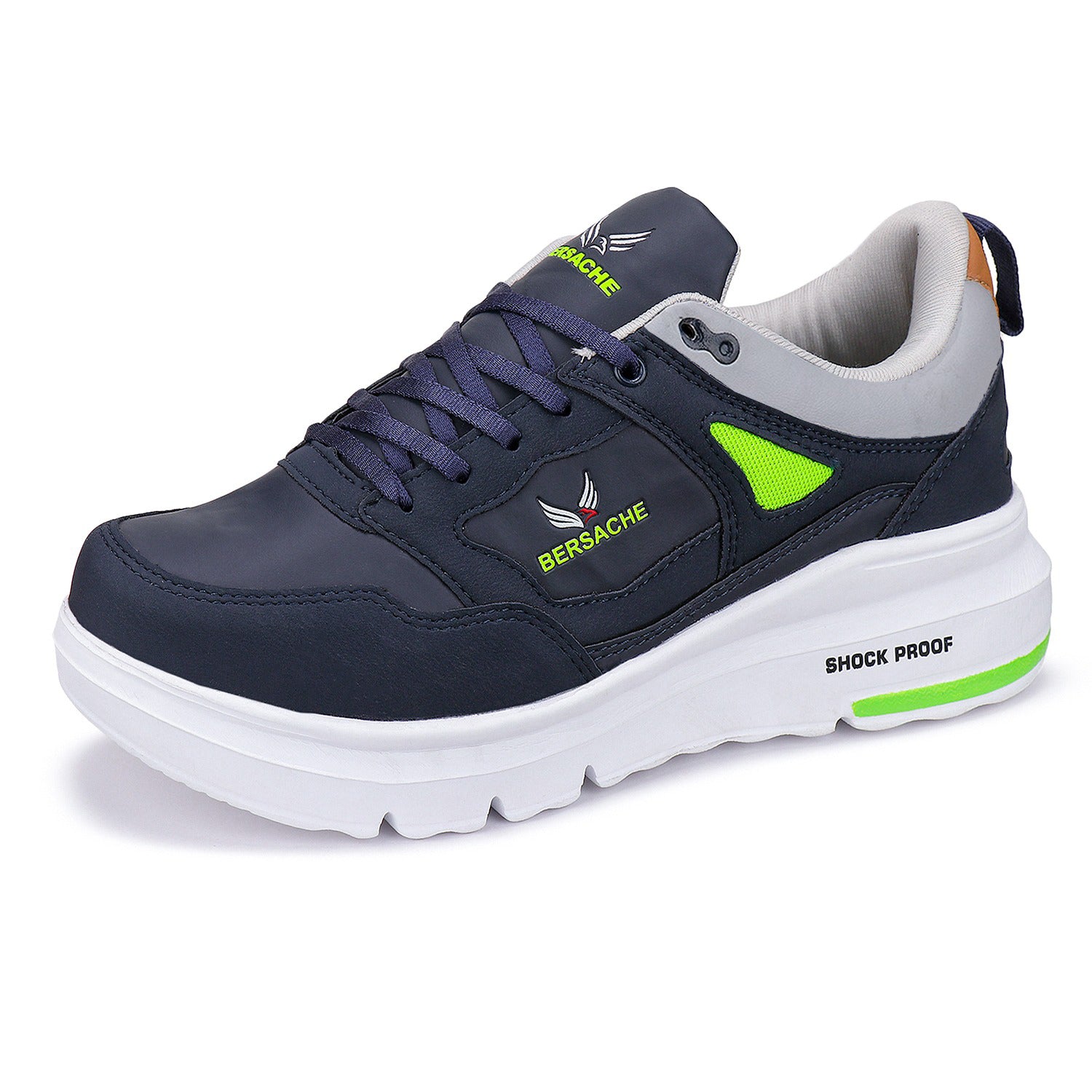 Bersache Lightweight Sports Running Shoes For Men Blue-7053