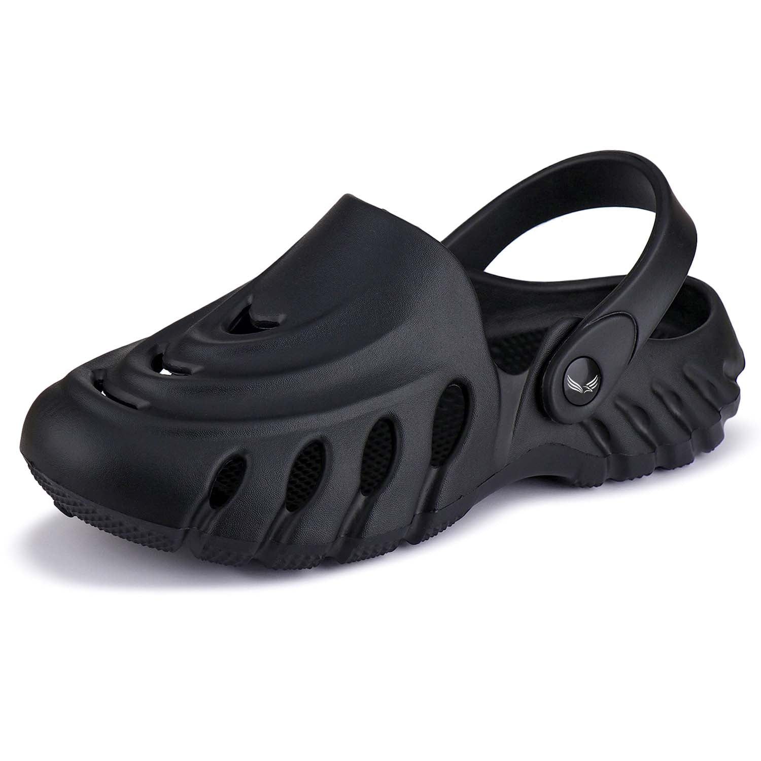 Bersache Extra Soft Classic Casual with Regular wear with Ultra Soft & Flexibility Technology Clogs for Men's & Boy's-6063-black