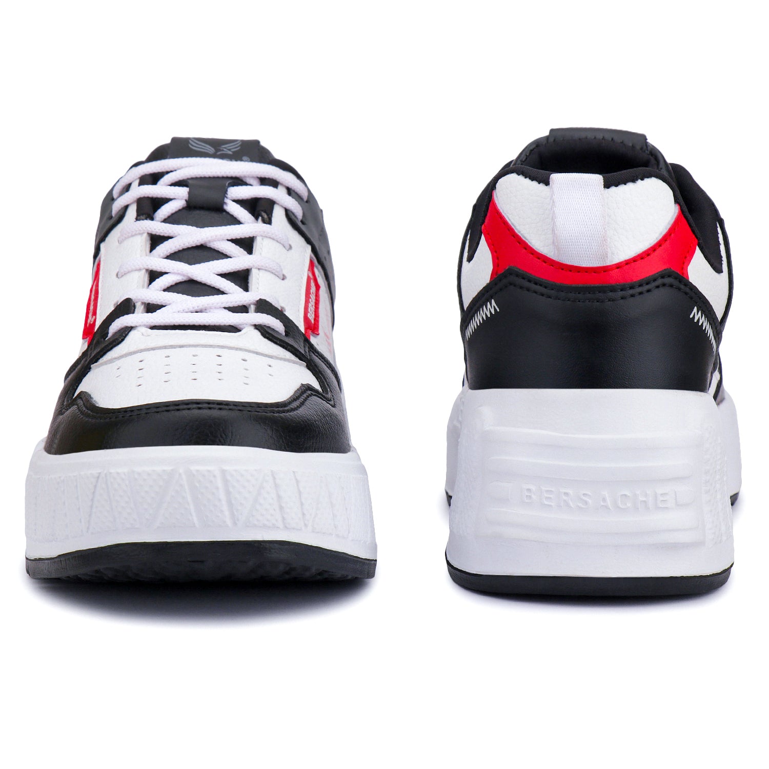 Bersache Sneaker, Loafers ,Casual With Extra Comfort Sneakers For Men's/Boy's (8050-Black & Red)