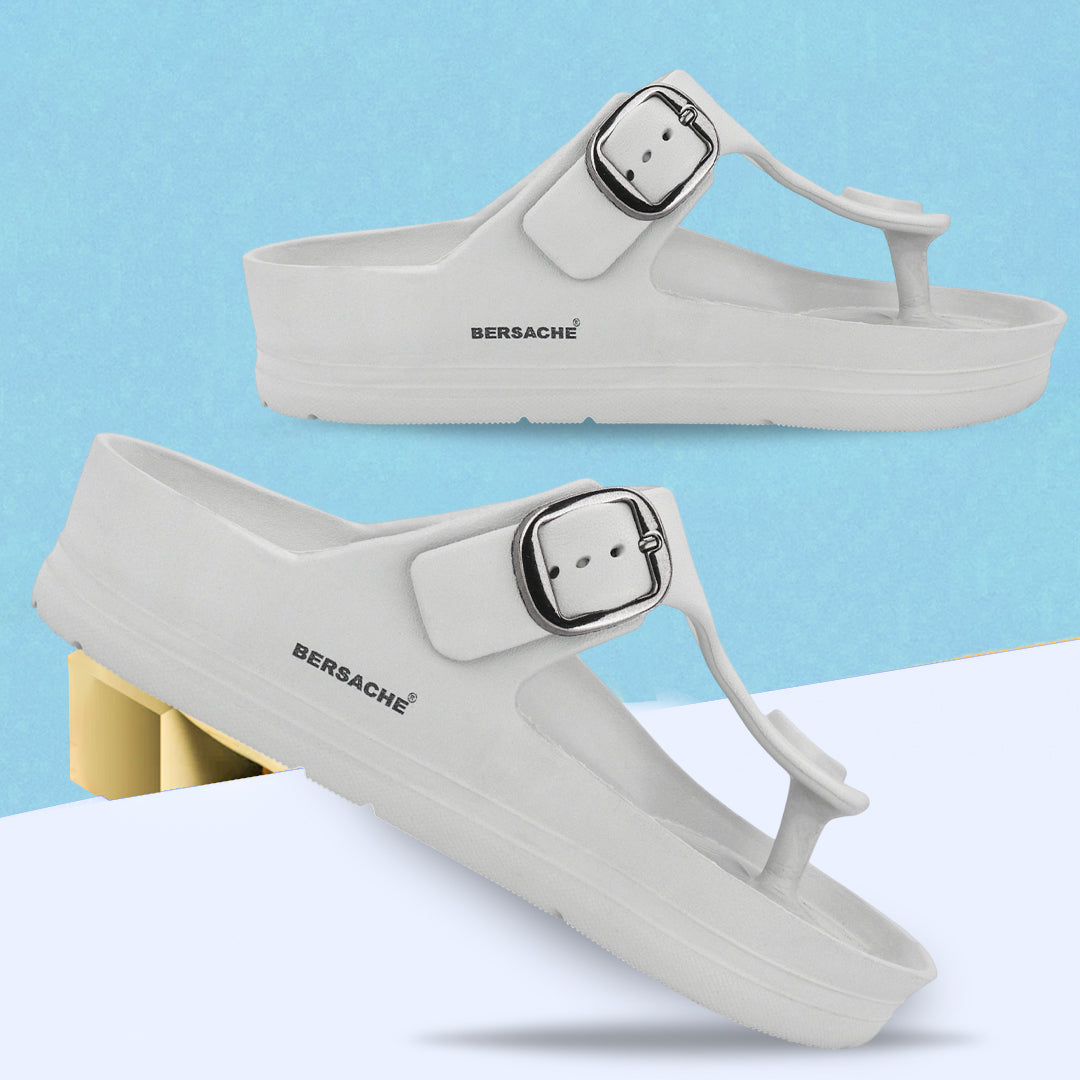 Bersache Extra Soft Classic Casual CHAPPAL with Regular wear with Ultra Soft & Flexibility Technology Slippers for Men's-(6290-Grey)