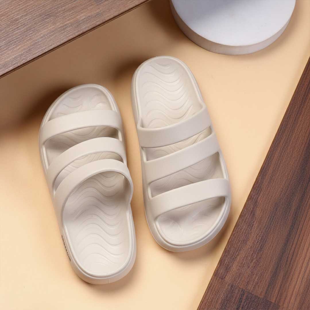 Bersache Extra Soft Classic Casual with Regular wear with Ultra Soft & Flexibility Technology Sandal for Women's-(6311-Beige)