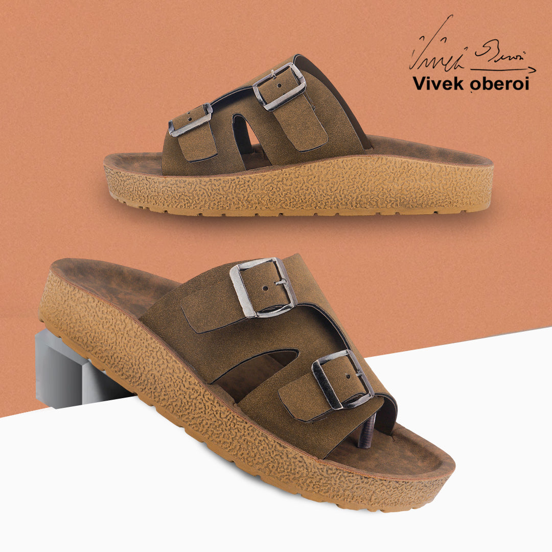 Bersache Extra Soft Classic Casual with Regular wear with Ultra Soft & Flexibility Technology Sandal For Men's & Boy's-Tan-6220