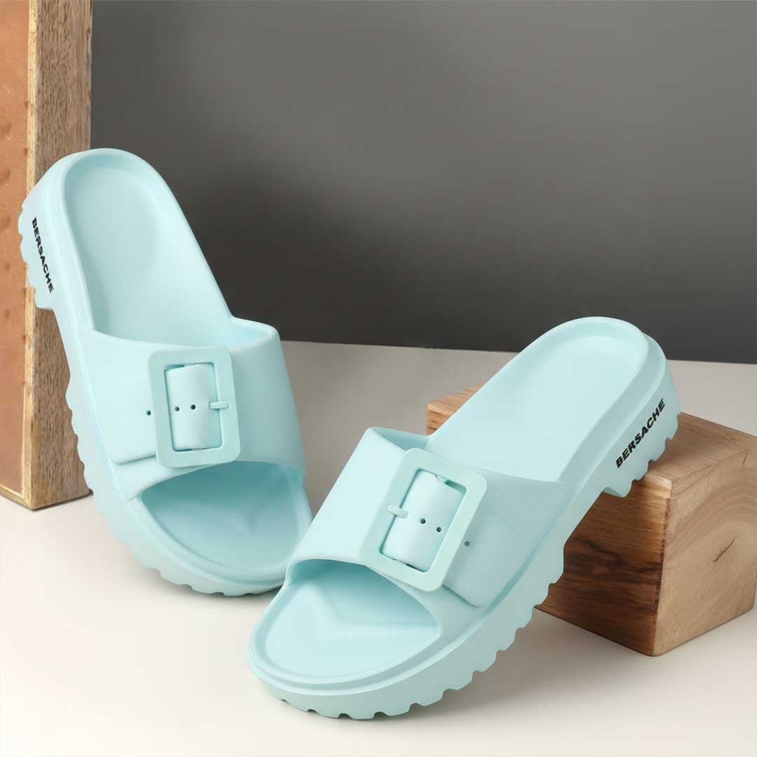 Bersache Extra Soft Classic Casual with Regular wear with Ultra Soft & Flexibility Technology Slipper for Women's-(6306-Blue)
