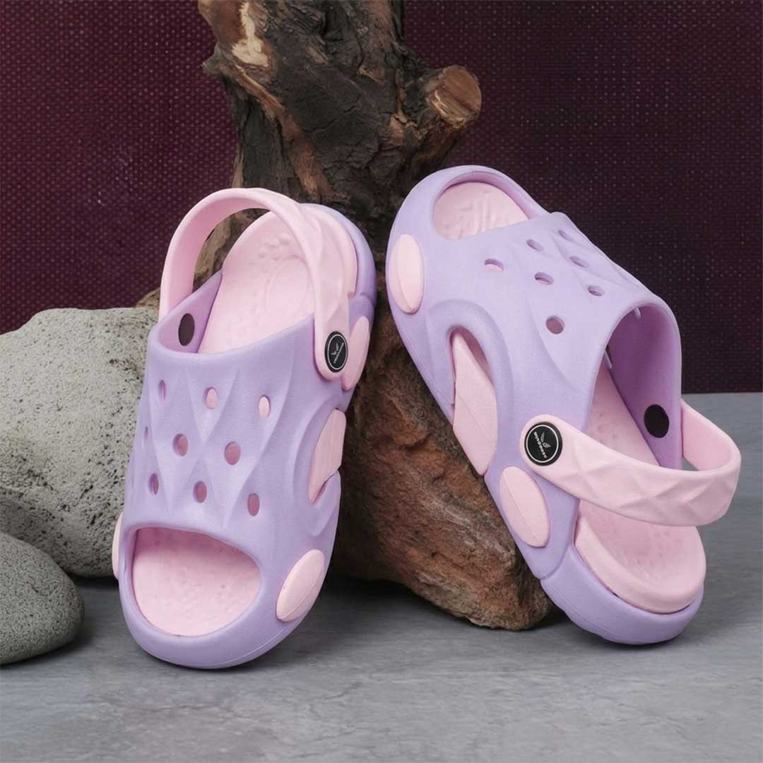 Bersache Extra Soft Classic Casual CHAPPAL with Regular wear with Ultra Soft & Flexibility Technology Clog's for Kids's - Purple -6319.