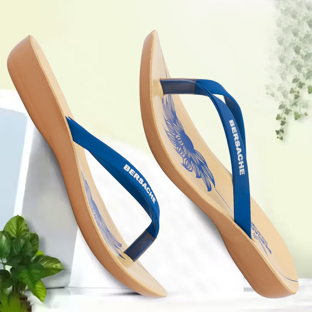 Bersache Extra Soft Classic Casual with Regular wear with Ultra Soft & Flexibility Technology Sandal For Women's/Girl's-Blue-6246