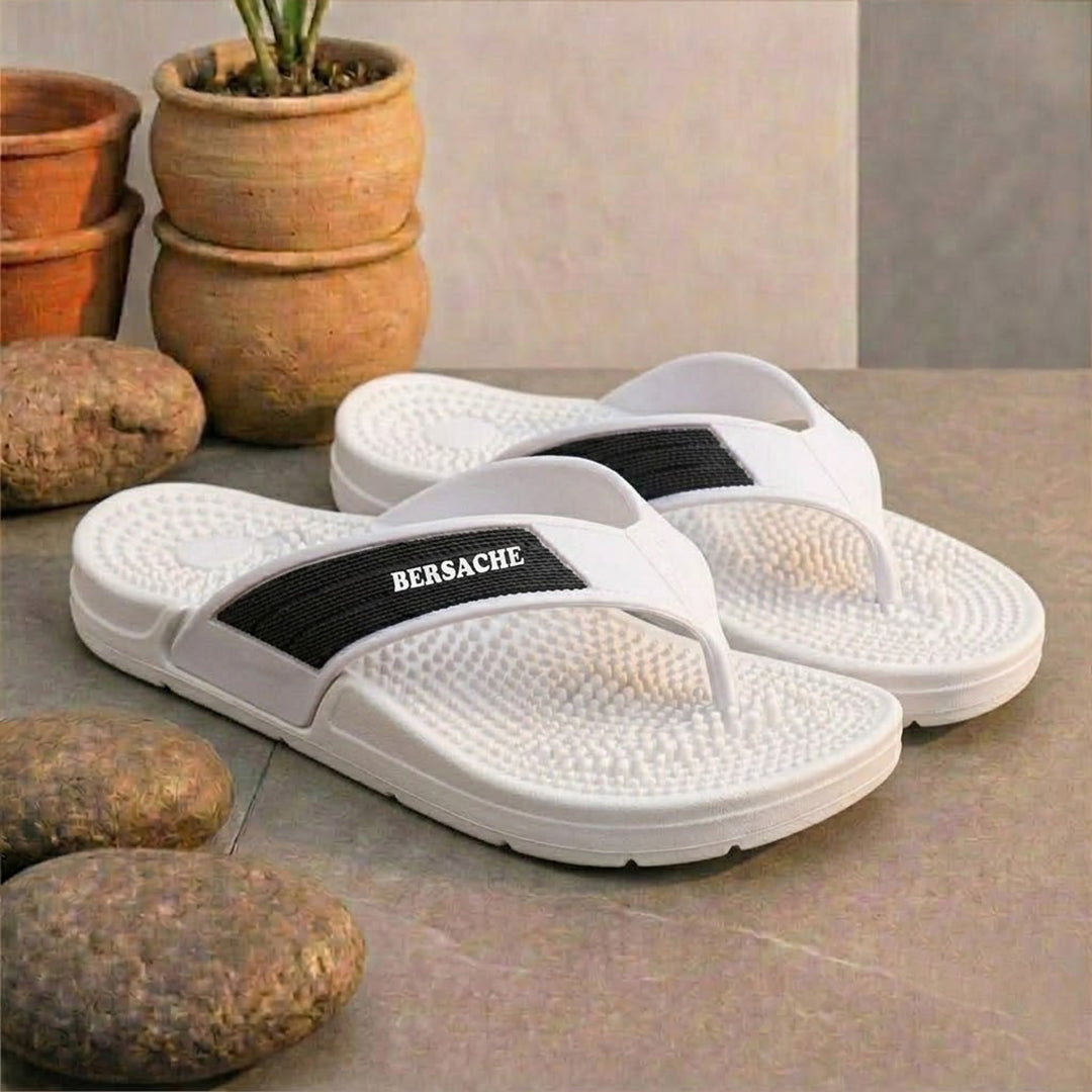 Bersache Extra Soft Classic Casual CHAPPAL with Regular wear with Ultra Soft & Flexibility Technology Slippers for Women's-(6338-White)
