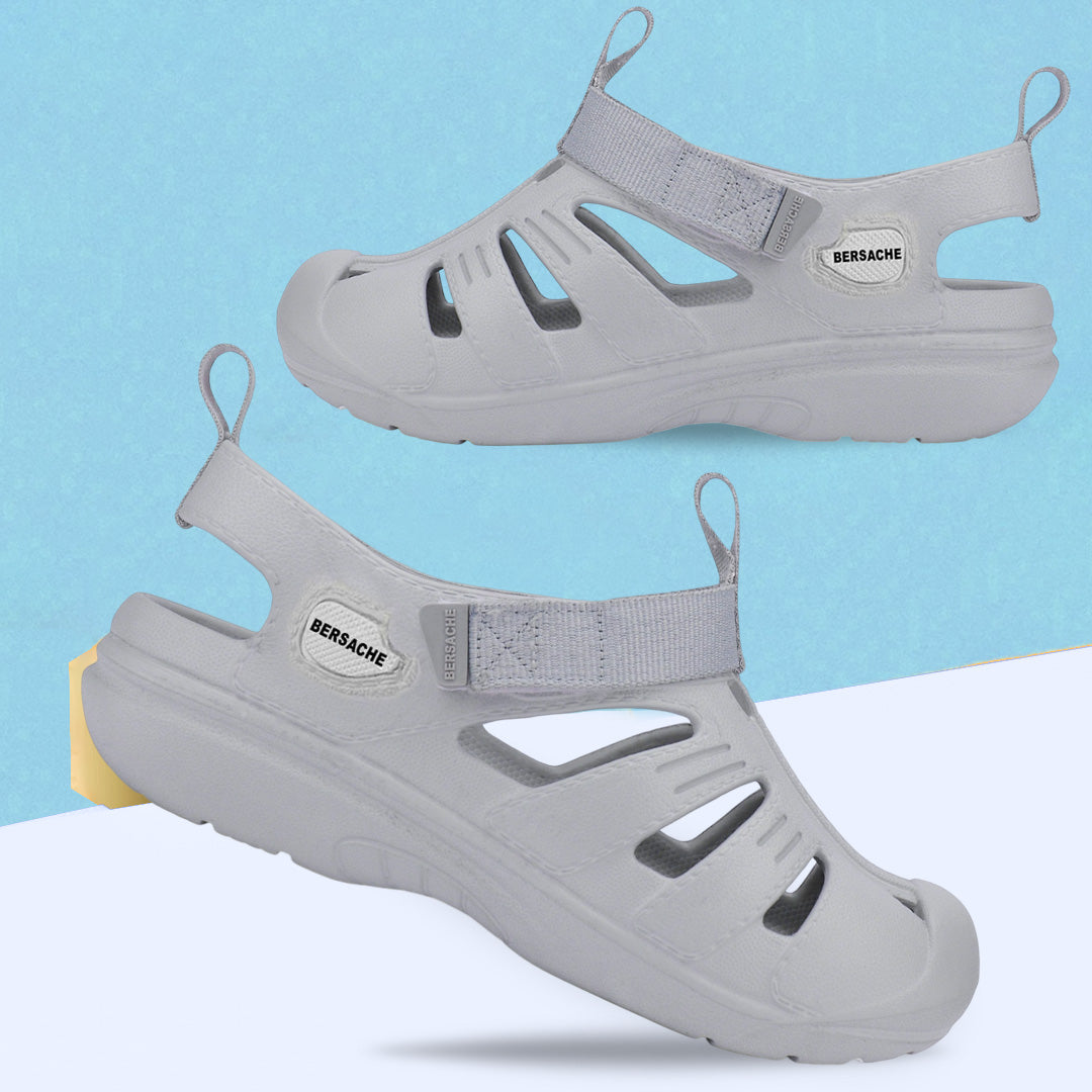 Bersache Extra Soft Classic Casual with Regular wear with Ultra Soft & Flexibility Technology clog For Men's & Boy's-Grey-6264