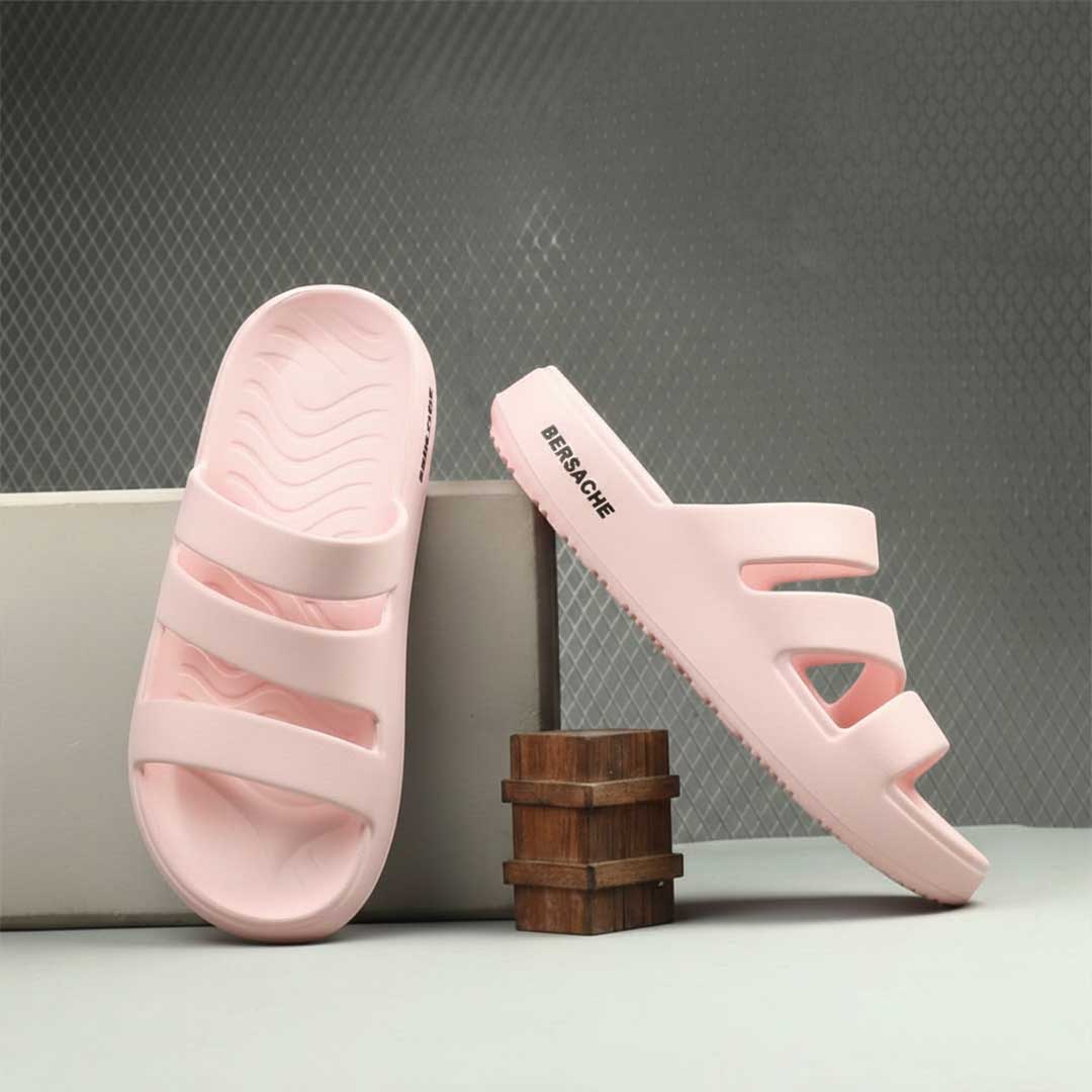 Bersache Extra Soft Classic Casual with Regular wear with Ultra Soft & Flexibility Technology Slipper for Women's-(6310-Pink)