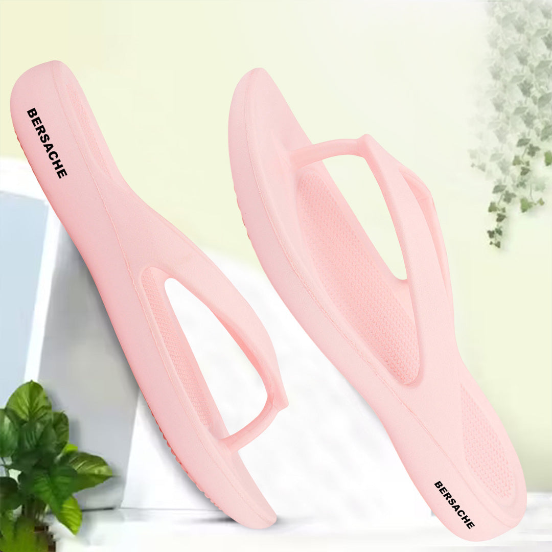 Bersache Extra Soft Classic Casual with Regular wear with Ultra Soft & Flexibility Technology Sandal's For Women's & Girl's-(6253-Pink)