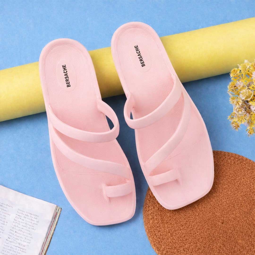 Bersache Extra Soft Classic Casual with Regular wear with Ultra Soft & Flexibility Technology Slipper for Women's-(6305-Pink)