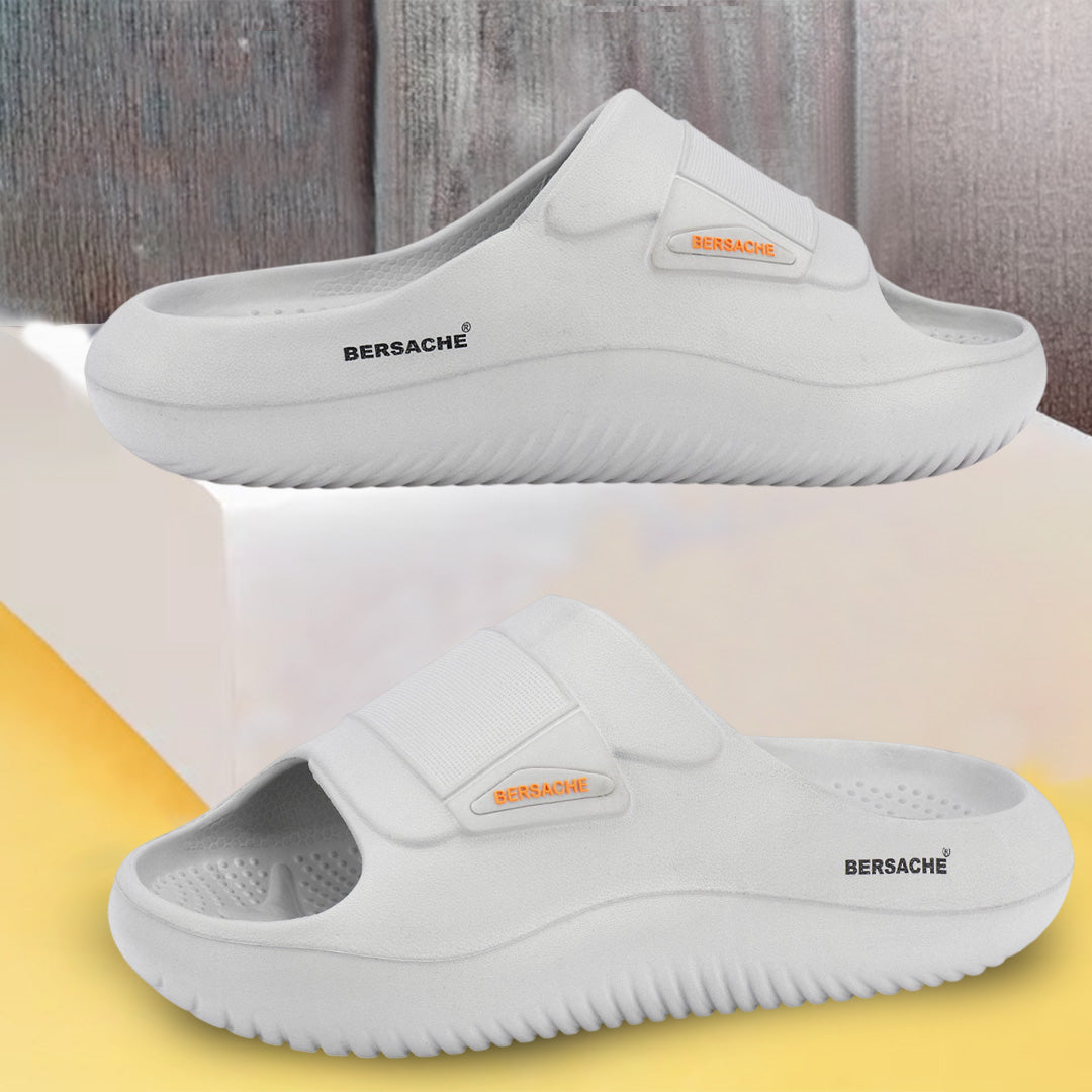 Bersache Extra Soft Classic Casual with Regular wear with Ultra Soft & Flexibility Technology Sandals for Men's-(6280-Grey)