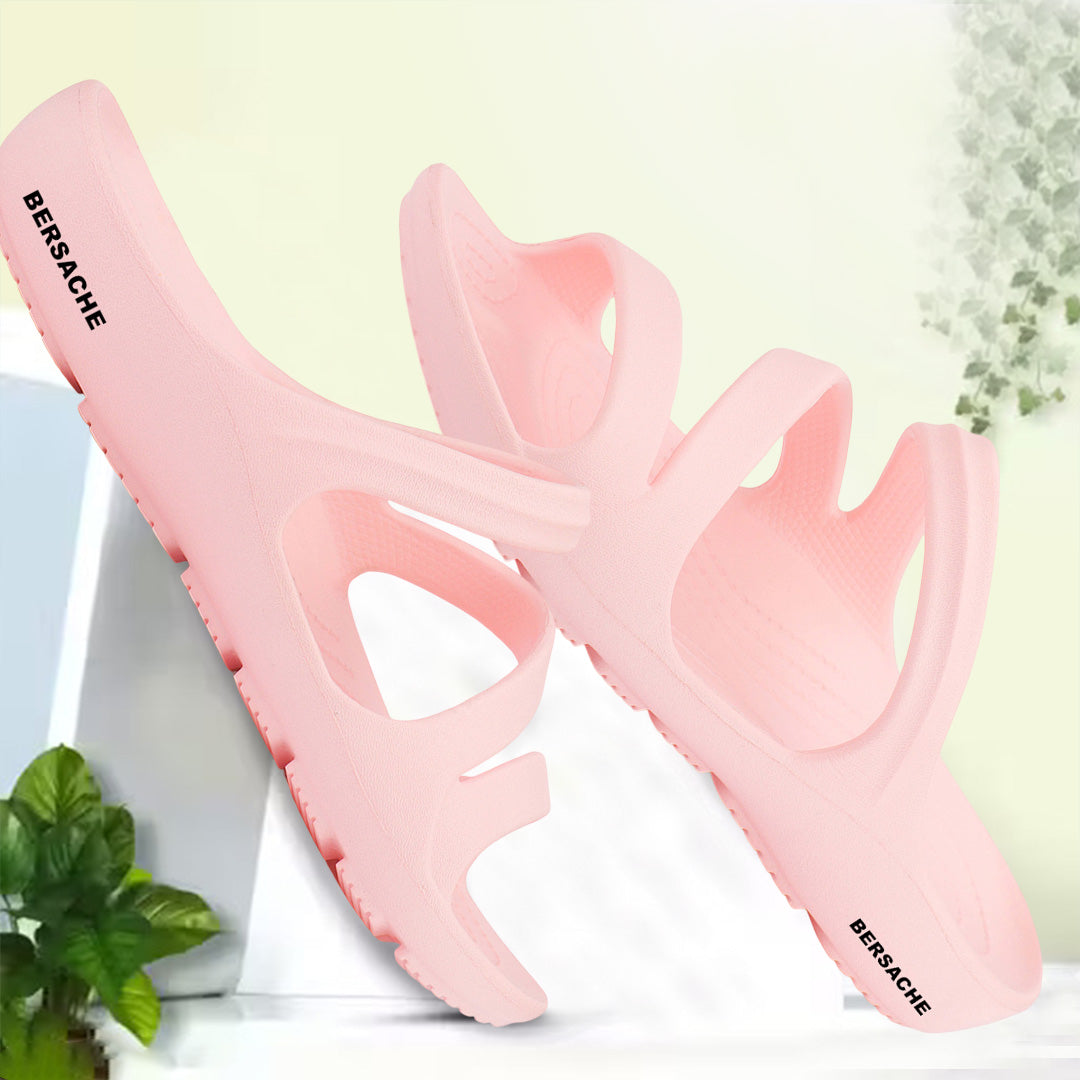 Bersache Extra Soft Classic Casual with Regular wear with Ultra Soft & Flexibility Technology Sandal's For Women's & Girl's-(6250-Pink)