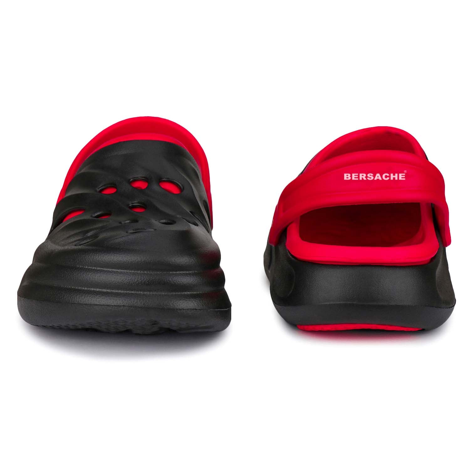 Bersache Extra Soft Classic Casual with Regular wear with Ultra Soft & Flexibility Technology Clogs for Men's & Boy's (Red-6029)