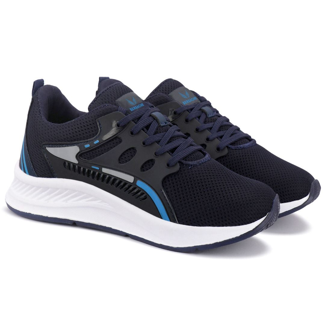 Bersache Premium Sports ,walking,Gym,cricket, Trending Running Shoes For Men's (Dark-Blue-8129)