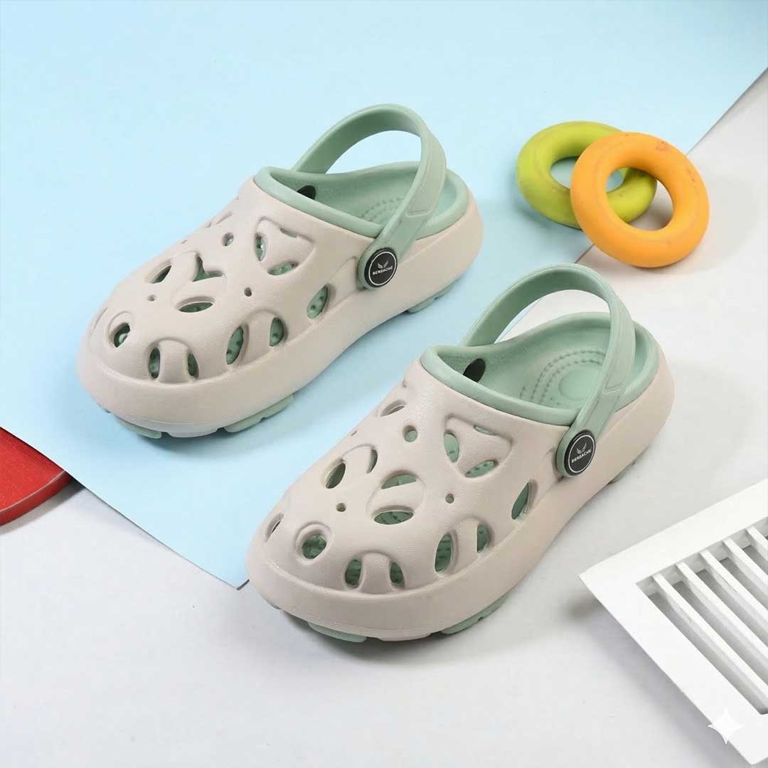 Bersache Extra Soft Classic Casual CHAPPAL with Regular wear with Ultra Soft & Flexibility Technology Slipper for Kids's - Beige -6315.