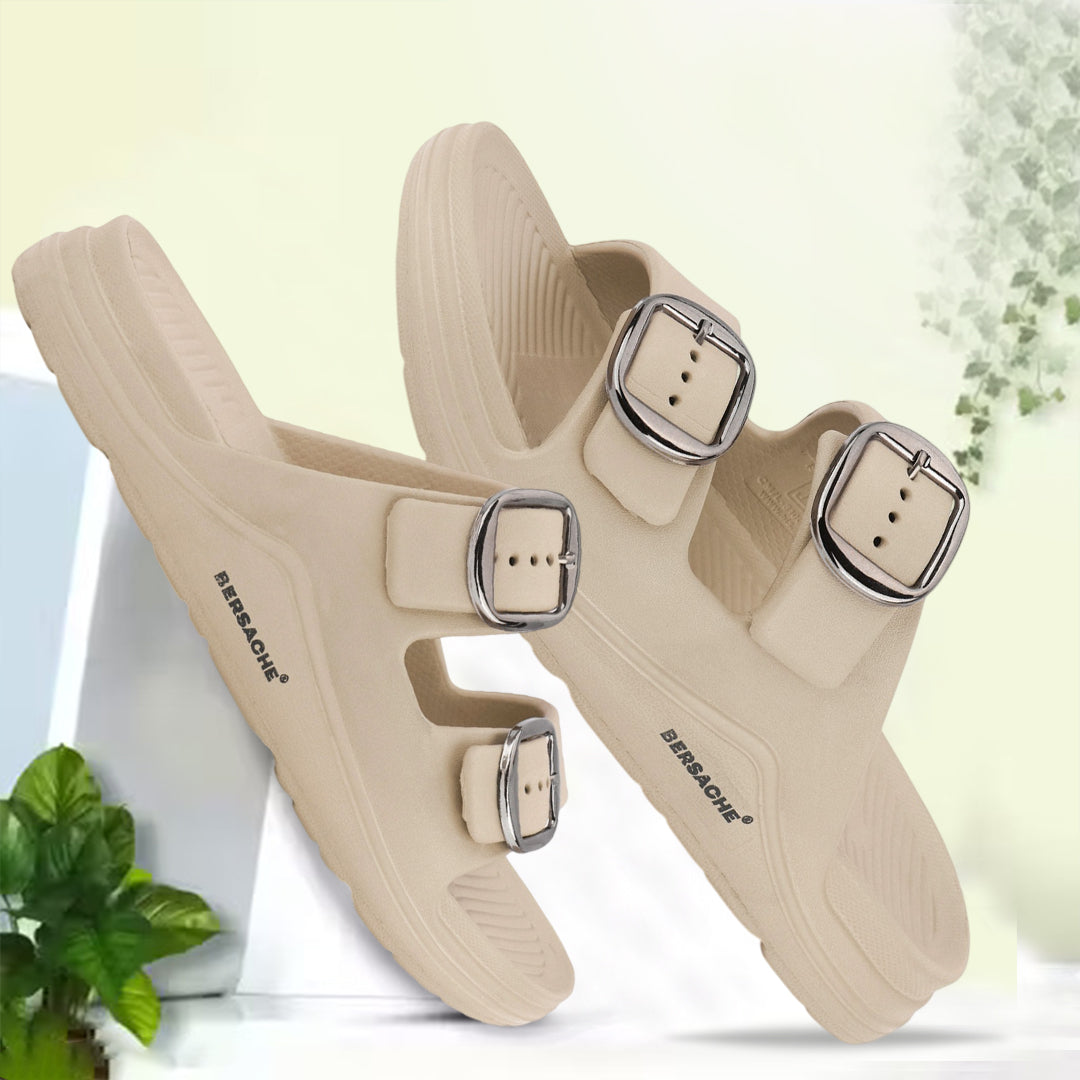 Bersache Extra Soft Classic Casual with Regular wear with Ultra Soft & Flexibility Technology Flip-Flop for Men's-(6283-Beige)