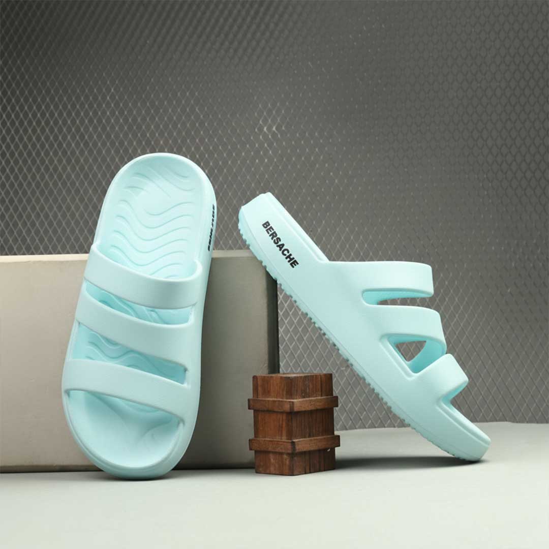 Bersache Extra Soft Classic Casual with Regular wear with Ultra Soft & Flexibility Technology Slipper for Women's-(6309-Blue)