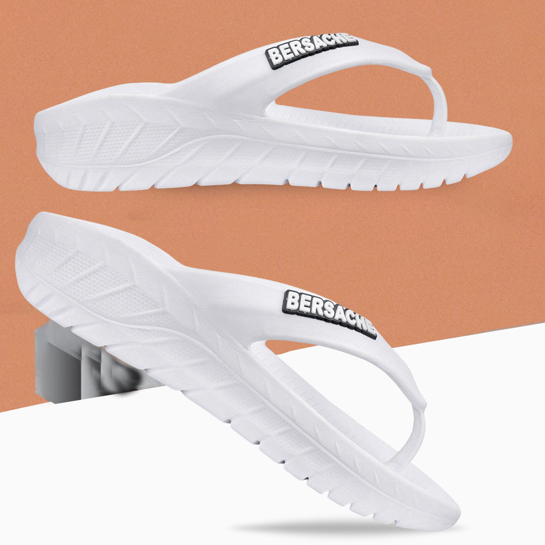 Bersache Extra Soft Classic Casual with Regular wear with Ultra Soft & Flexibility Technology Slipper For Men's & Boy's-(6257-White)
