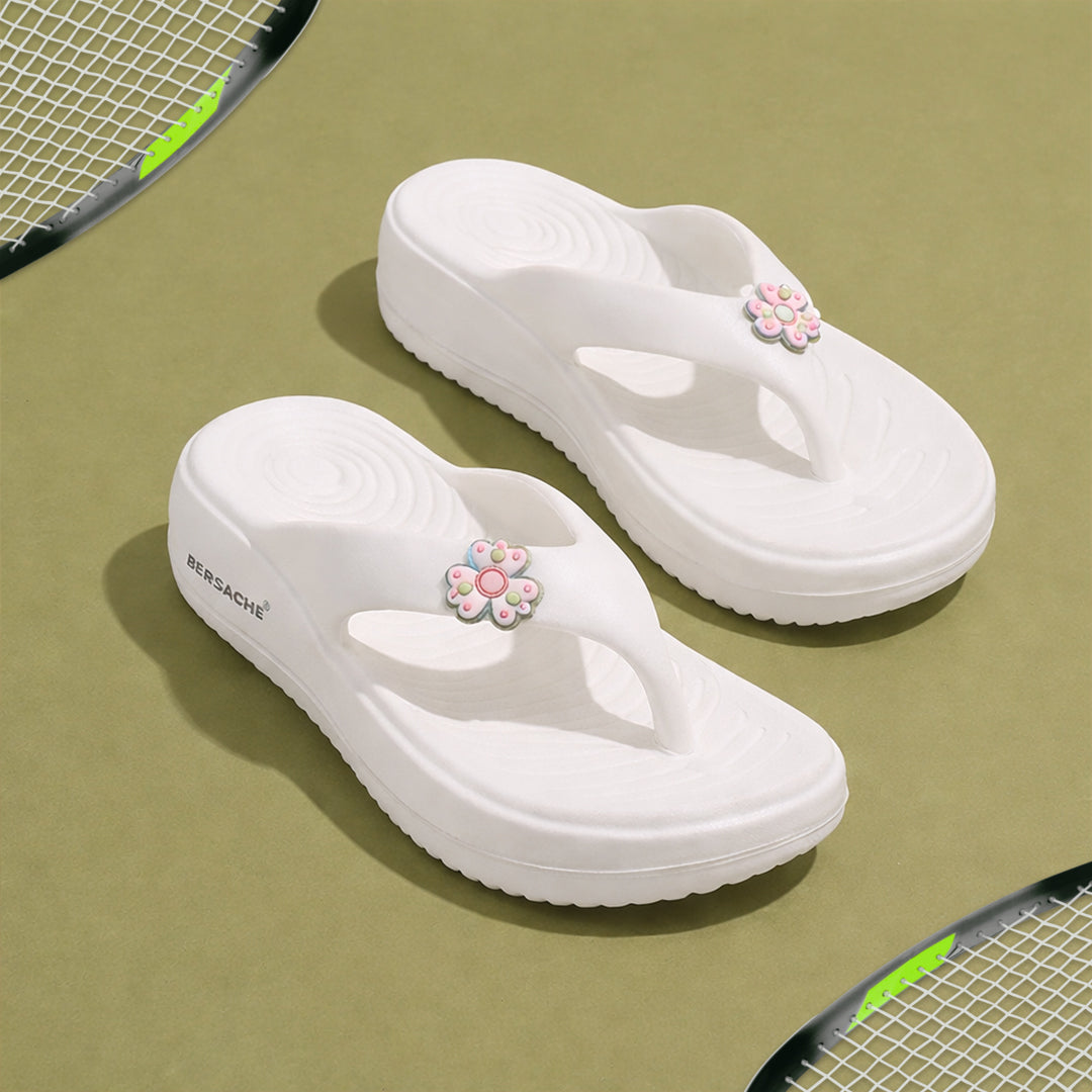 Bersache Extra Soft Classic Casual CHAPPAL with Regular wear with Ultra Soft & Flexibility Technology Slippers for Women's-(6298-Green)