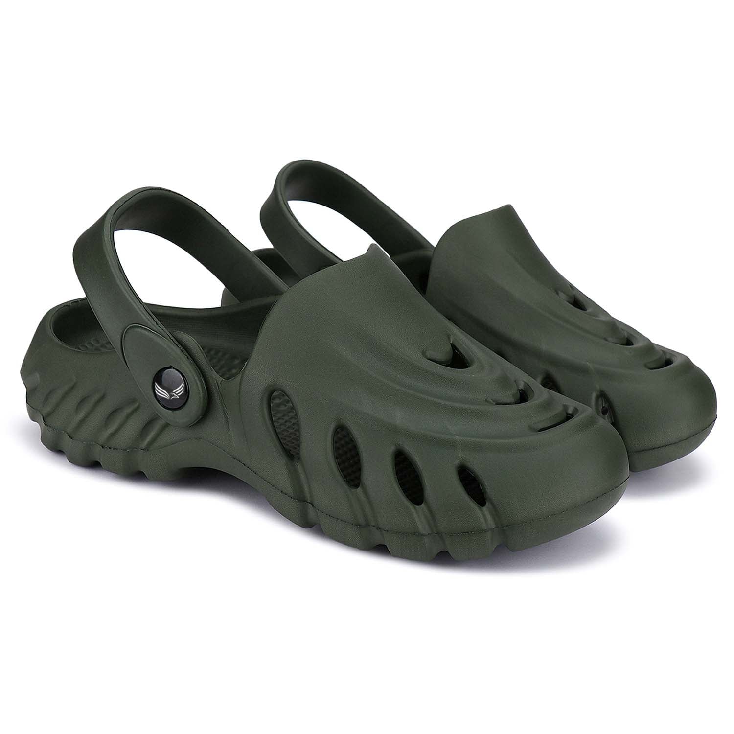 Bersache Extra Soft Classic Casual with Back Strap Regular wear with Ultra Soft & Flexibility Technology Flip-Flop for Men's/ Boy's Green-6009