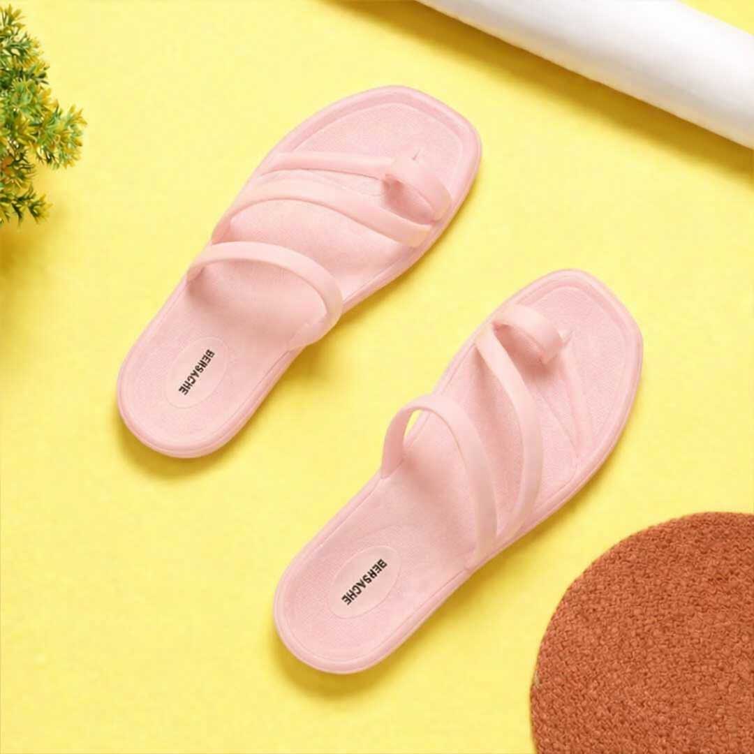Bersache Extra Soft Classic Casual with Regular wear with Ultra Soft & Flexibility Technology Flip-Flop for Women's-(6305-Pink).