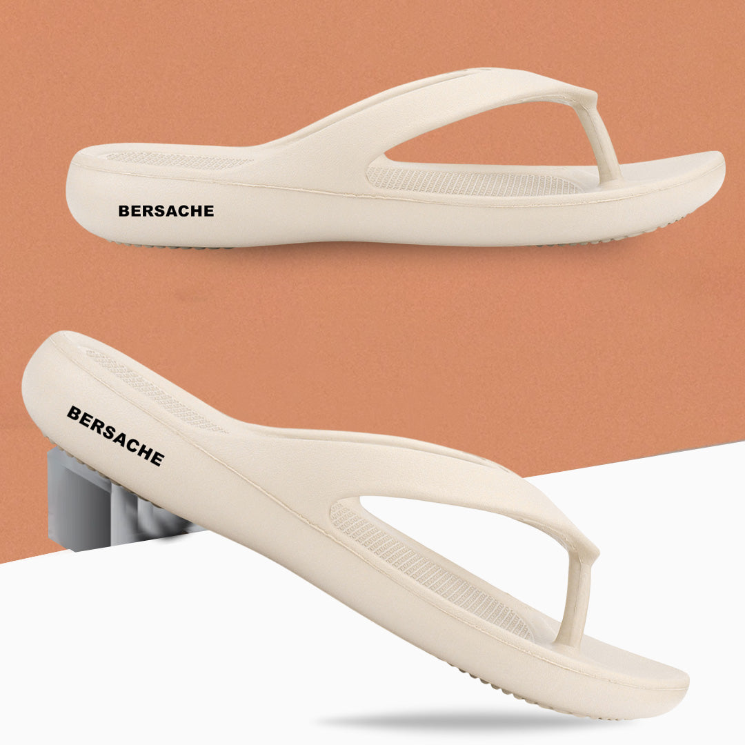Bersache Extra Soft Classic Casual with Regular wear with Ultra Soft & Flexibility Technology Slipper For Women's & Girl's-(6254-Beige)