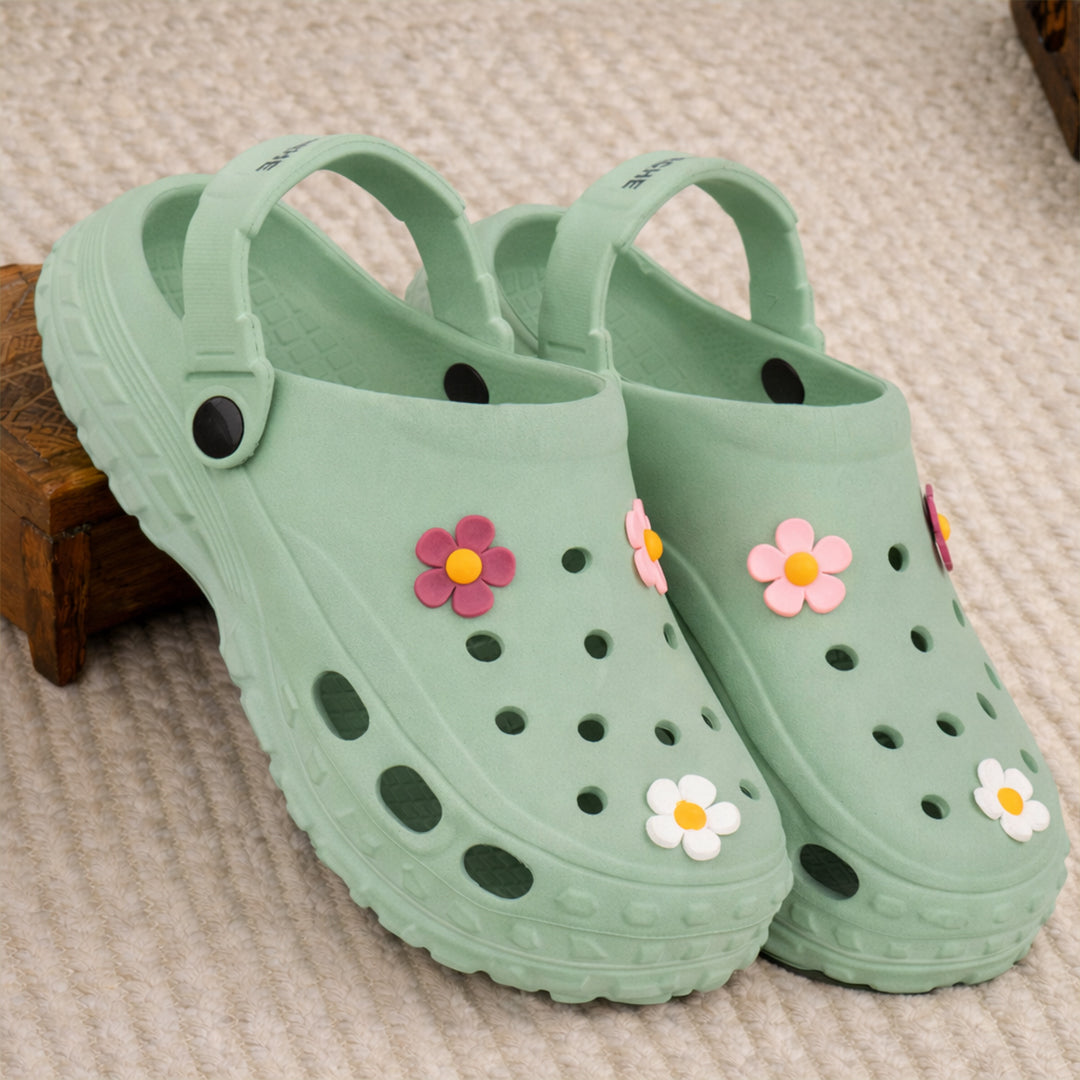 Bersache Extra Soft Classic Casual with Regular wear with Ultra Soft & Flexibility Technology sandals for Women's & Girl's (6299-Green)