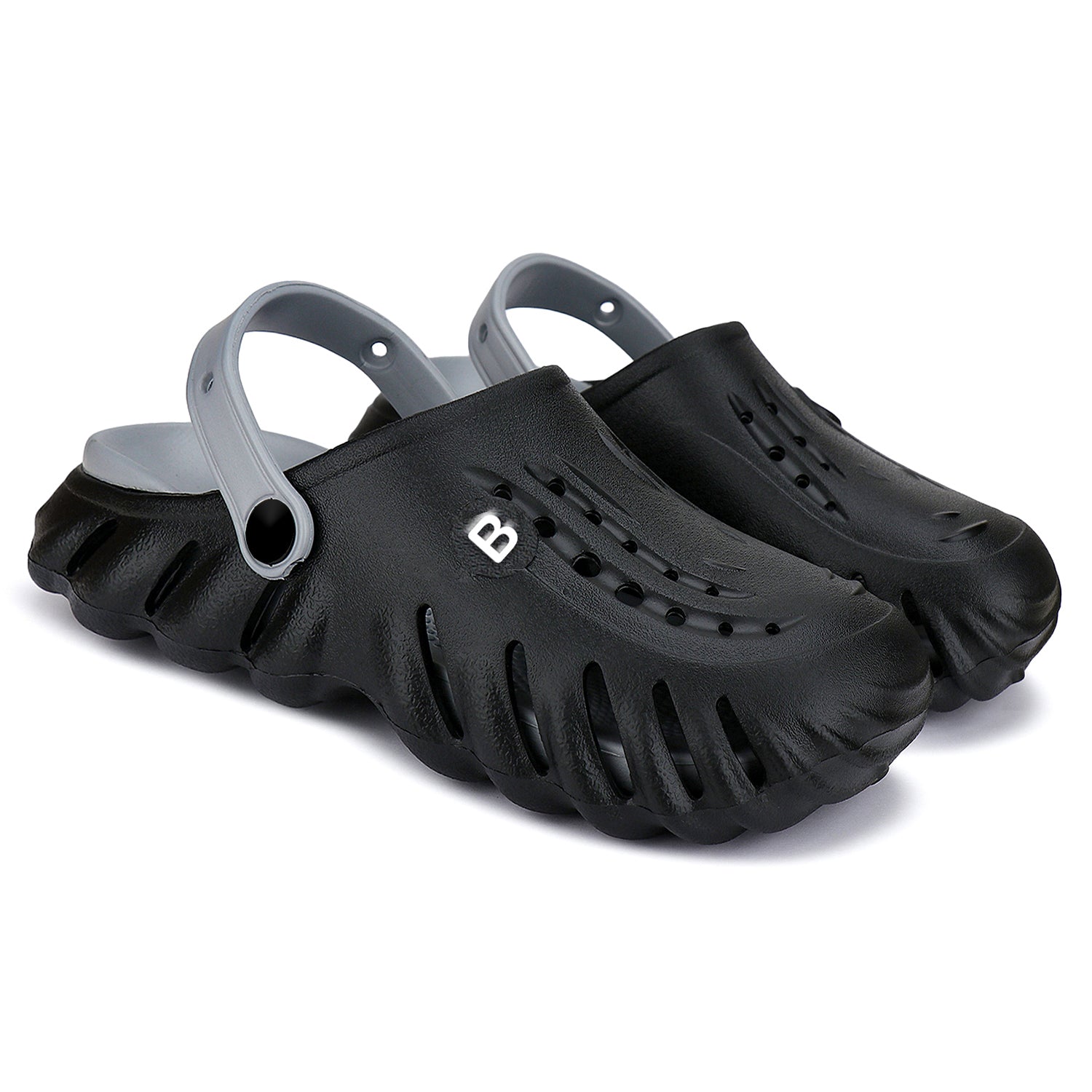 Bersache Extra Soft Classic Casual CHAPPAL with Regular wear with Ultra Soft & Flexibility Technology Clog's for Kids's - Black -6026.