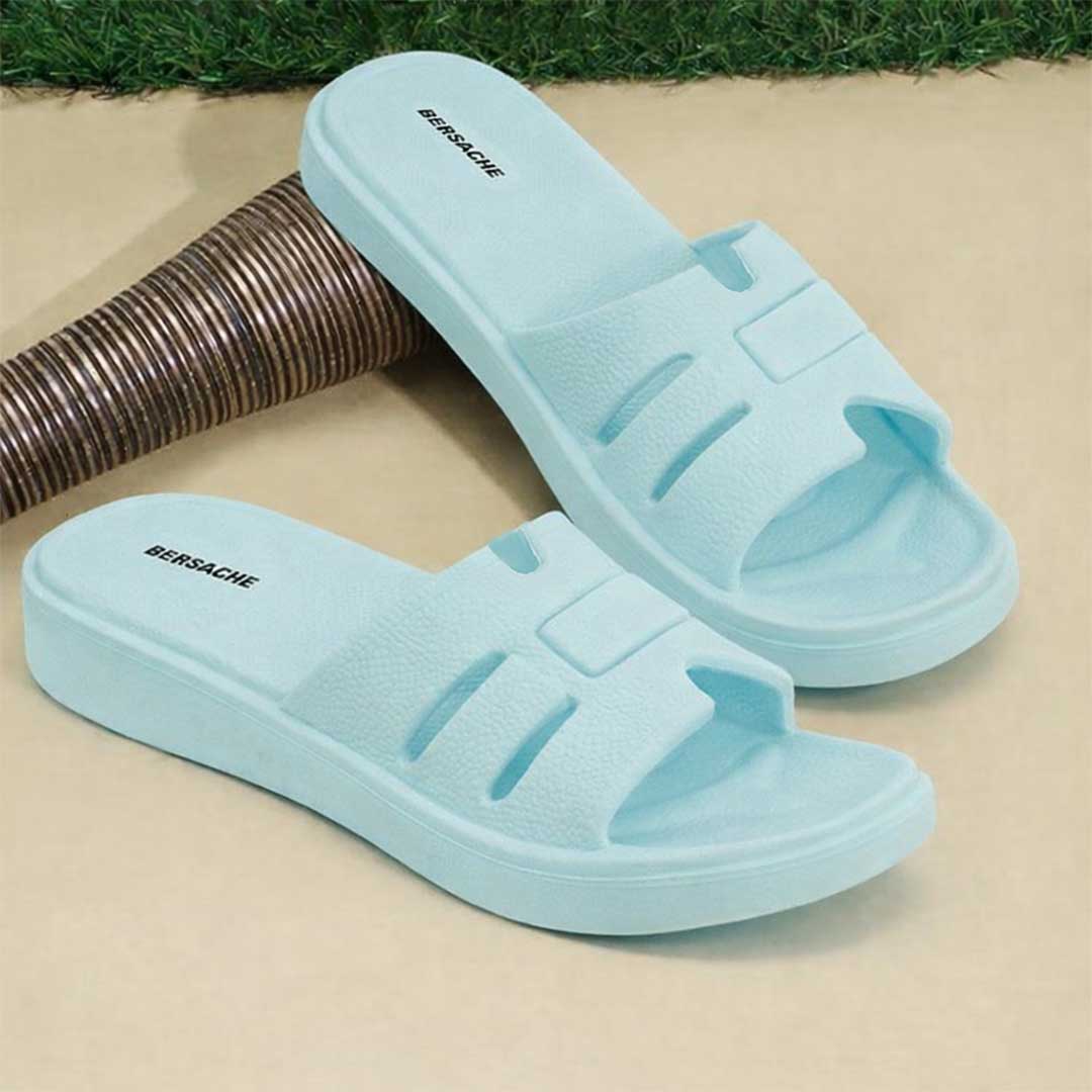 Bersache Extra Soft Classic Casual with Regular wear with Ultra Soft & Flexibility Technology Flip-Flop for Women's-(6300-Mint-Blue)