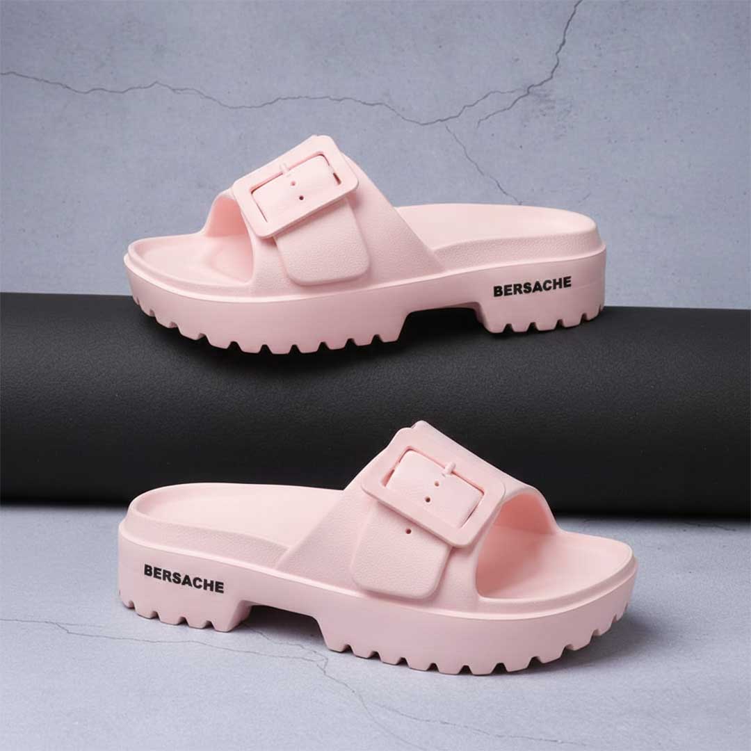 Bersache Extra Soft Classic Casual with Regular wear with Ultra Soft & Flexibility Technology Flip-Flop for Women's-(6307-Pink)