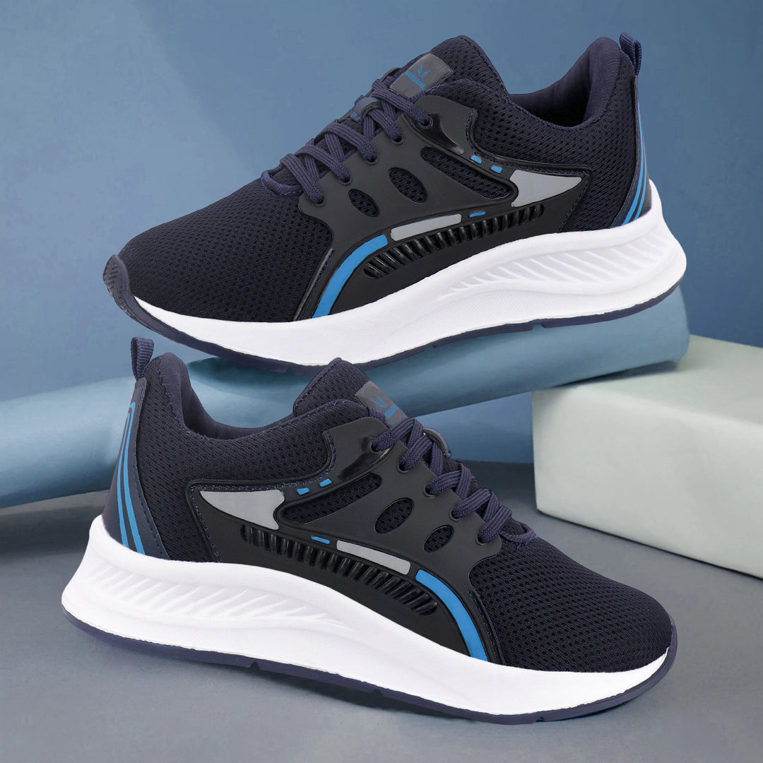 Bersache Casual Sneaker shoe for Men| Soft Cushioned Insole , Slip-Resistance Casuals For Men (Dark-Blue-8129)