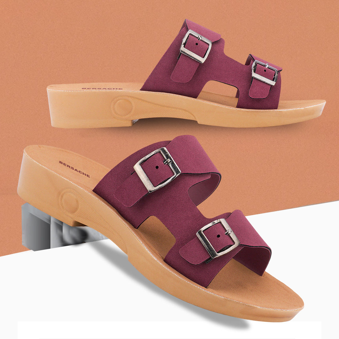 Bersache Extra Soft Classic Casual with Regular wear with Ultra Soft & Flexibility Technology Slipper For Women's & Girl's-Brown-6233