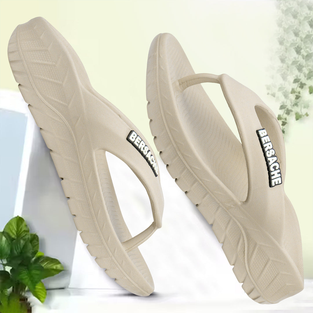 Bersache Extra Soft Classic Casual with Regular wear with Ultra Soft & Flexibility Technology Sandal For men's & boy's-Beige-6256