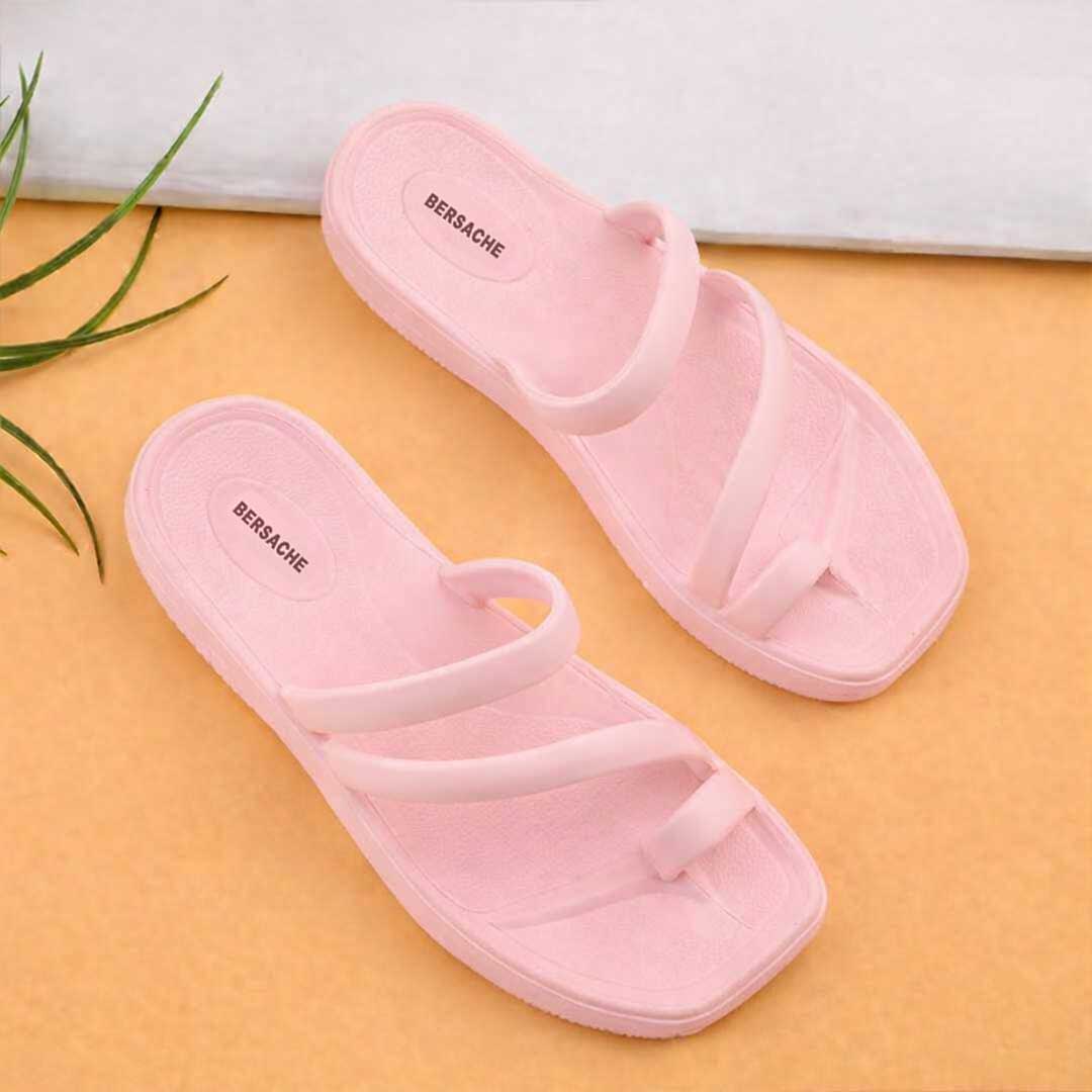 Bersache Extra Soft Classic Casual with Regular wear with Ultra Soft & Flexibility Technology Sandal for Women's-(6305-Pink)