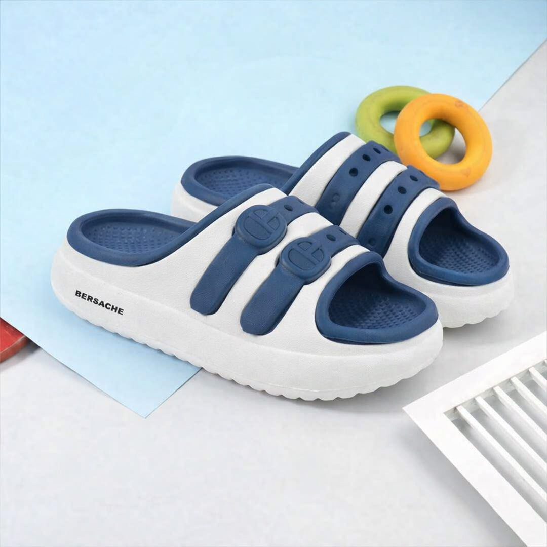 Bersache Extra Soft Classic Casual CHAPPAL with Regular wear with Ultra Soft & Flexibility Technology Slipper for Kids's - White -6320.
