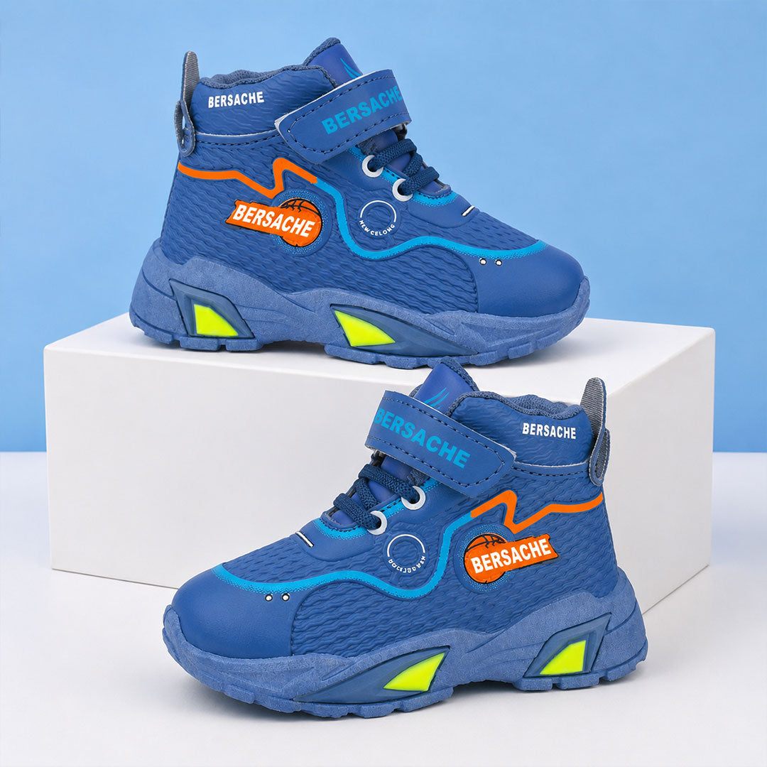 Bersache Premium Sports,walking,Gym,cricket,Trending Running Shoes For Kid's - Blue -8178.
