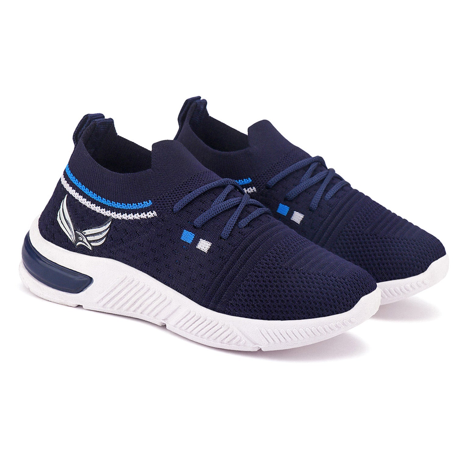 Bersache Premium Sports,walking,Gym,cricket,Trending Running Shoes For Kid's - Blue -8084.