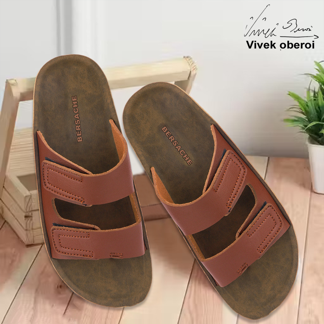 Bersache Extra Soft Classic Casual with Regular wear with Ultra Soft & Flexibility Technology Sandal For Men's & Boy's-Brown-6221