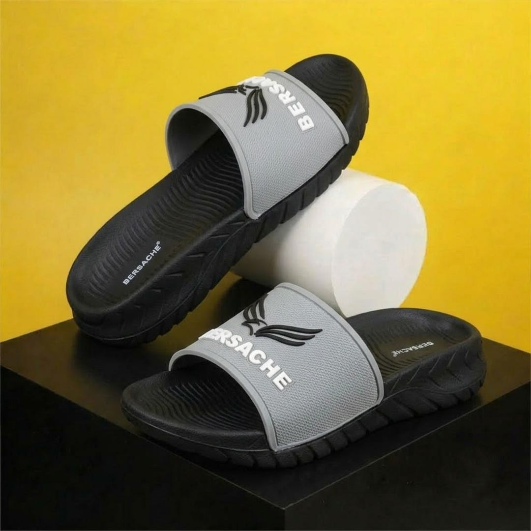 Bersache Extra Soft Classic Casual with Regular wear with Ultra Soft & Flexibility Technology Flip Flop For Men's-(Black-6329).
