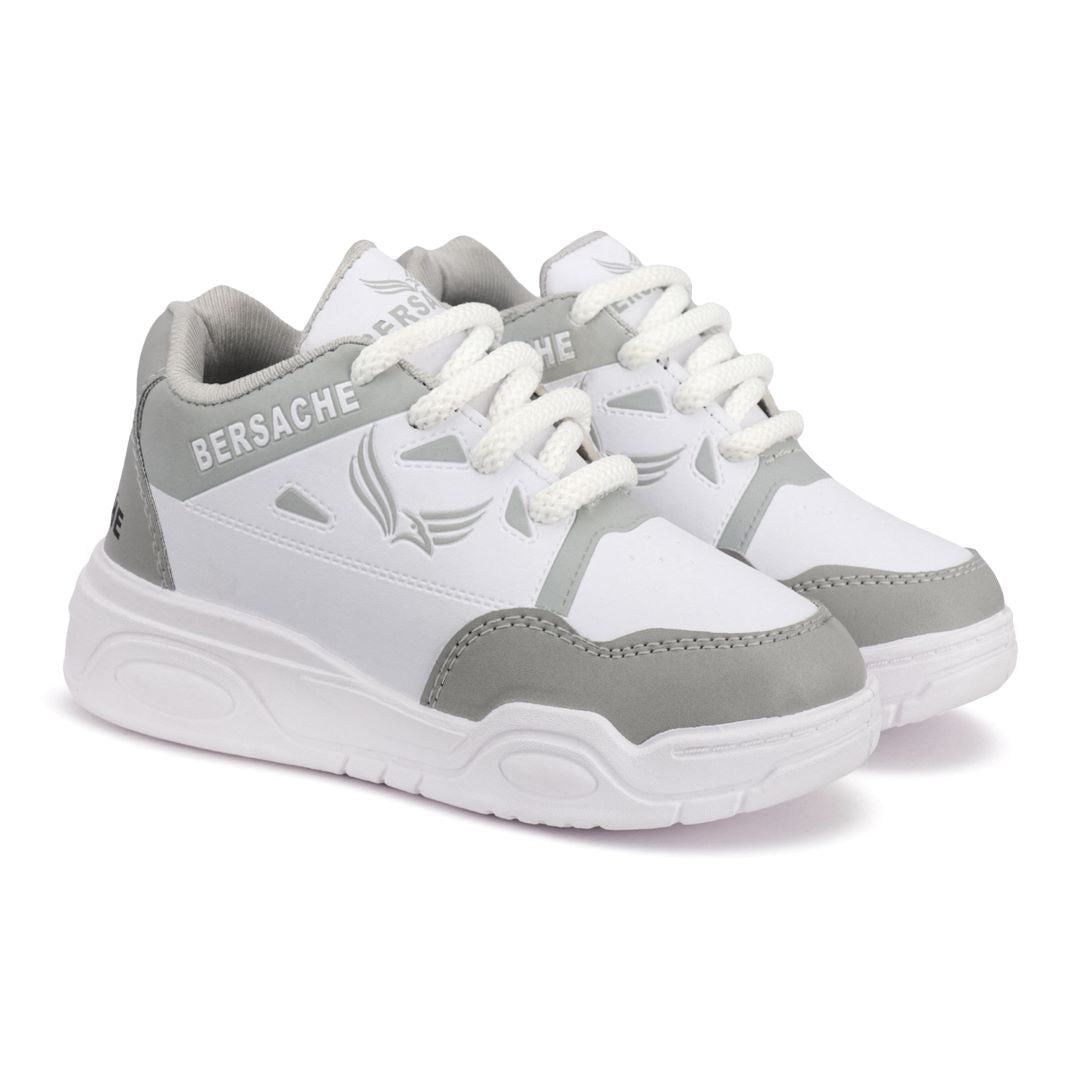 Bersache Premium Sports,walking,Gym,cricket,Trending Running Shoes For Kid's - Gray-6279.