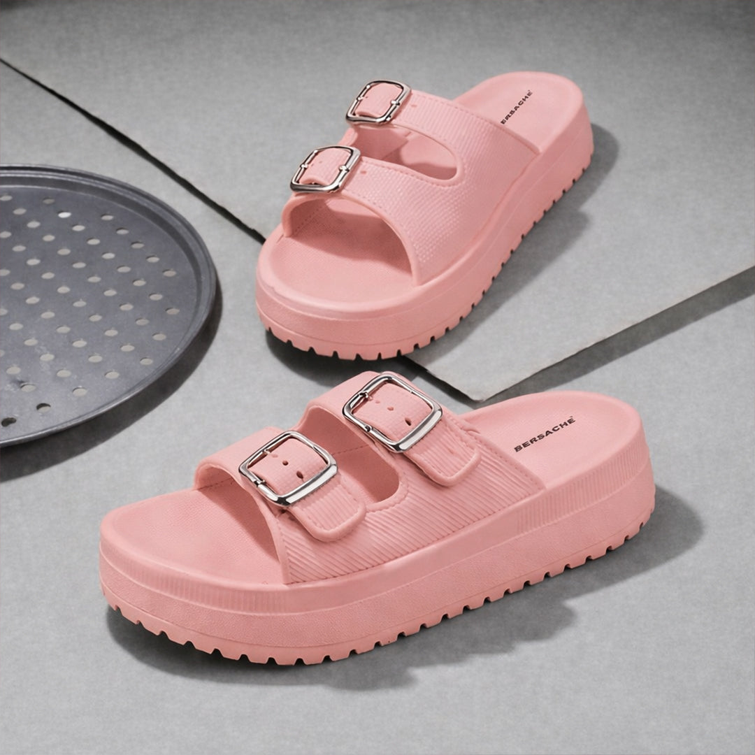 Bersache Extra Soft Classic Casual CHAPPAL with Regular wear with Ultra Soft & Flexibility Technology Slippers for Women's-(6295-Pink).