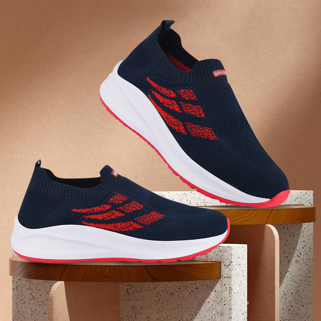 Bersache Lightweight Casual Sneaker Shoes For Men (Black-8111)
